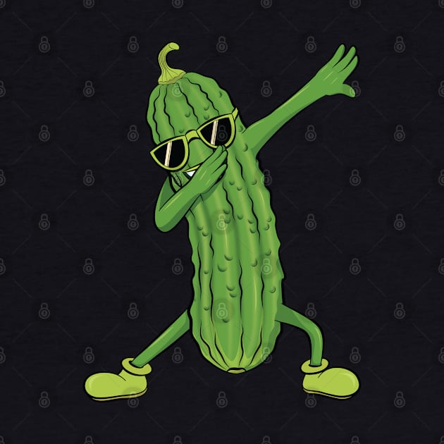 Dabbing Pickle Dancing Cucumber lover Funny Gifts by silentsoularts